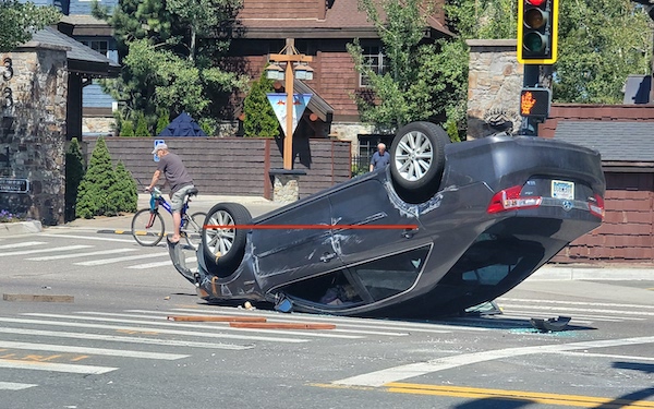 South Lake Tahoe Traffic Disrupted by Two-Vehicle Crash