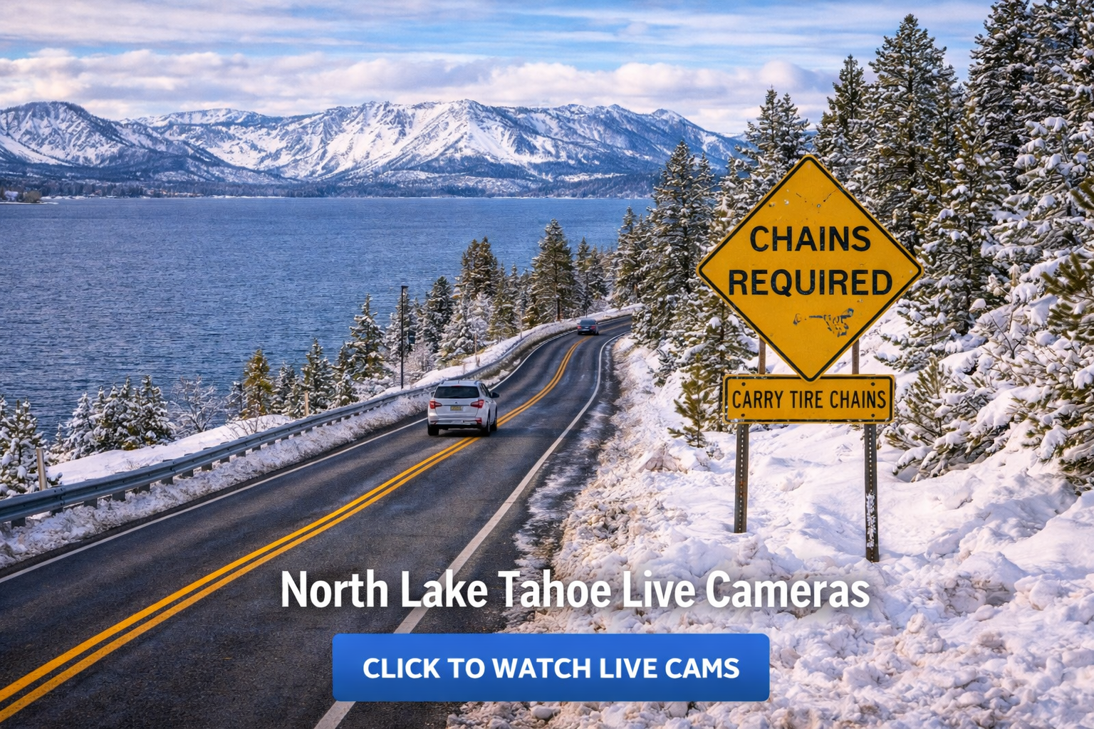 Lake Tahoe Live Road &amp; Weather Cameras | Traffic, Snow &amp; Conditions