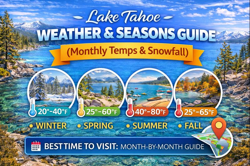 Lake Tahoe Weather by Month: Temperatures, Snow and Seasons